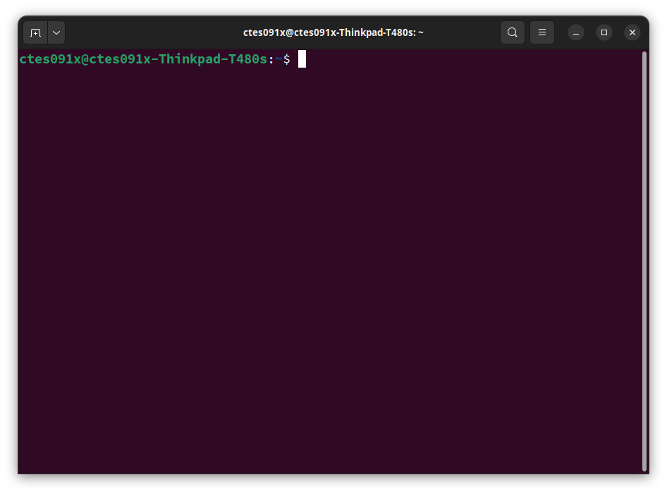 「端末」を開いたときの初期画面